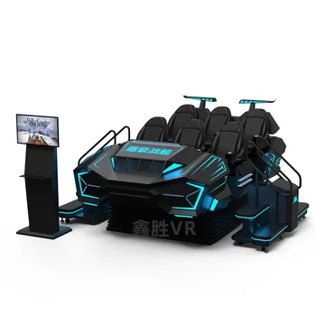VR Serbestlik Derecesi Dinamik Uçuş Deneyimi Salon Ekipmanları Kayak Makinesi Çift Sandalye
