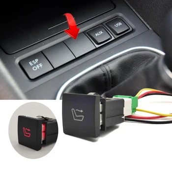 VW Golf 6 için MK6 Jetta 5 Caddy EOS Scirocco Araba ON / OFF Anahtarı Airscarf Anahtar Takılı Anahtarı Güç Kapalı Basma Düğmesi Tel ile
