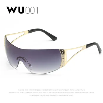 Y2k Çerçevesiz Güneş Gözlüğü Kadın Vintage Gözlüğü güneş gözlüğü Lentes Gafas Oculos Feminino De Sol UV400 Gözlük B20989