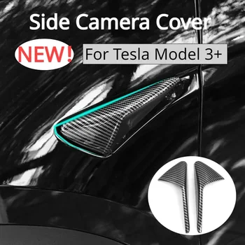 Yan kamera kılıfı Tesla Modeli 3 + Kanat Çamurluk Koruma Sticker Dönüş Sinyali ayar kapağı Yeni Model3 Yayla 2024 Aksesuarları