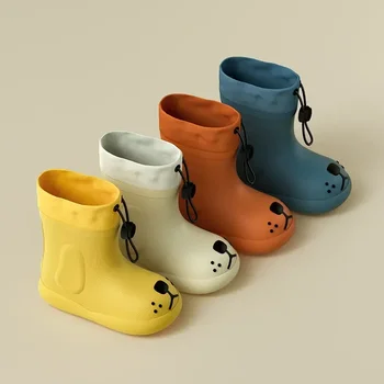 Yağmur çizmeleri Çocuk Çocuk Su Geçirmez yağmur çizmeleri Erkek Güvenlik Çocuk yağmur ayakkabıları Kızlar için EVA Stok Dekoratif