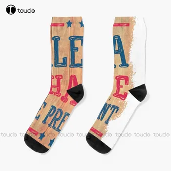 Yeni Alexa Değiştirmek Başkan 9 Çorap komik çoraplar Kişiselleştirilmiş Özel Unisex Yetişkin Çorap Genç Çorap Cadılar Bayramı noel hediyesi