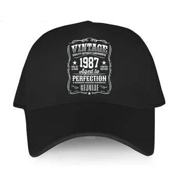 Yeni Geldi Pamuk Şapkalar Yetişkin beyzbol şapkası açık Ayarlanabilir 1987 35th Doğum Günü Hediyeleri Erkekler Kadınlar hip-hop kapaklar rahat güneş şapkası