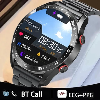 Yeni HW20 akıllı saat Erkekler EKG + PPG Smartwatch Su Geçirmez Bluetooth Çağrı Kalp Hızı İzleme Mesaj Hatırlatma spor saat Erkekler