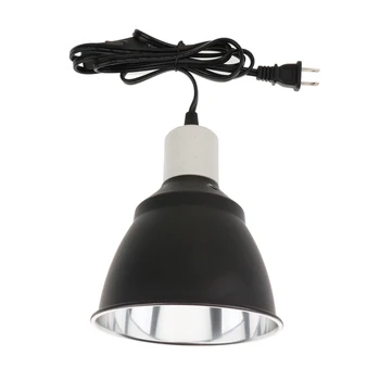 YENİ E27 sürüngen ışık kubbe armatürü-UV ampul reflektör lamba tutucu-Teraryum braketi 110-120V ABD Plug