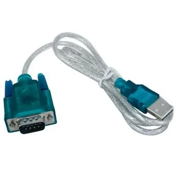 Yüksek Kalite USB 2.0 Seri RS - 232 DB9 9pin Adaptörü dönüştürücü kablosu Uzunluğu 0.8 M USB RS232 DESTEĞİ WİN10