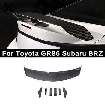 Yüksek kaliteli Karbon Fiber Arka Bagaj Kapağı Spoiler Kuyruk yüzgeçleri Toyota GR86 Subaru BRZ Araba Arka Kanat Yükseltme
