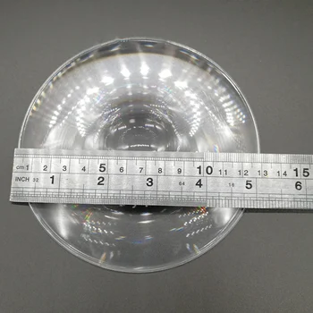 Çap 130mm Fresnel lens Odak Uzaklığı 50mm 100mm 140mm Yuvarlak Optik Konsantrik Dişli Büyütülmüş Lens LED Aydınlatma Lens