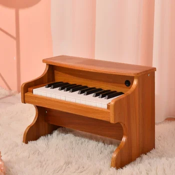 Çocuk Piyano Oyuncak 25 Anahtar Bebek Erken Eğitim Erkek ve Kadın Bir Yıl Hediye 0-5 Yaşında Oynayabilir Küçük Piyano