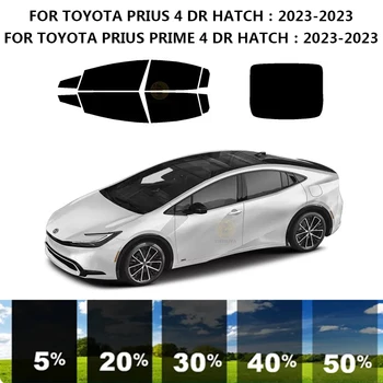 Önceden kesilmiş nanoceramics araba UV Pencere Tonu Kiti Otomotiv Cam Filmi TOYOTA PRİUS İçin 4 DR KAPAK 2023-2023