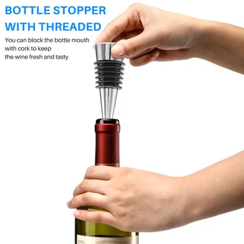 Şarap Stoper, 10 Adet Kullanımlık şişe tıpaları Sızdırmaz Hava Geçirmez, DIY Şarap Cork Bar, Tatil Partisi, Şarap Taze Tutmak