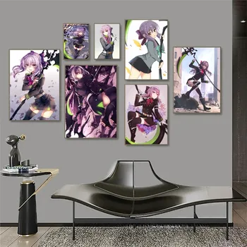 1 adet Seraph Sonu Hiiragi Shinoa Anime Posteri HD Posterler Ev Odası Bar Cafe duvar süsü duvar tablosu Resim