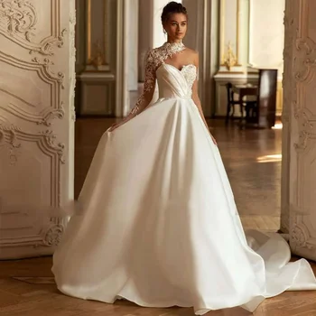Custom Floor-Length Off The ShoulderOrganza Wedding Dress elegantes para mujer Abiye свадебное платье vestidos de novia