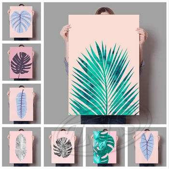 Ev Dekorasyon Botanik Tuval Boyama Minimalist Resimleri Duvar Yapıt Yüksek Kalite Hd Baskılar Modüler Poster Oturma Odası Için